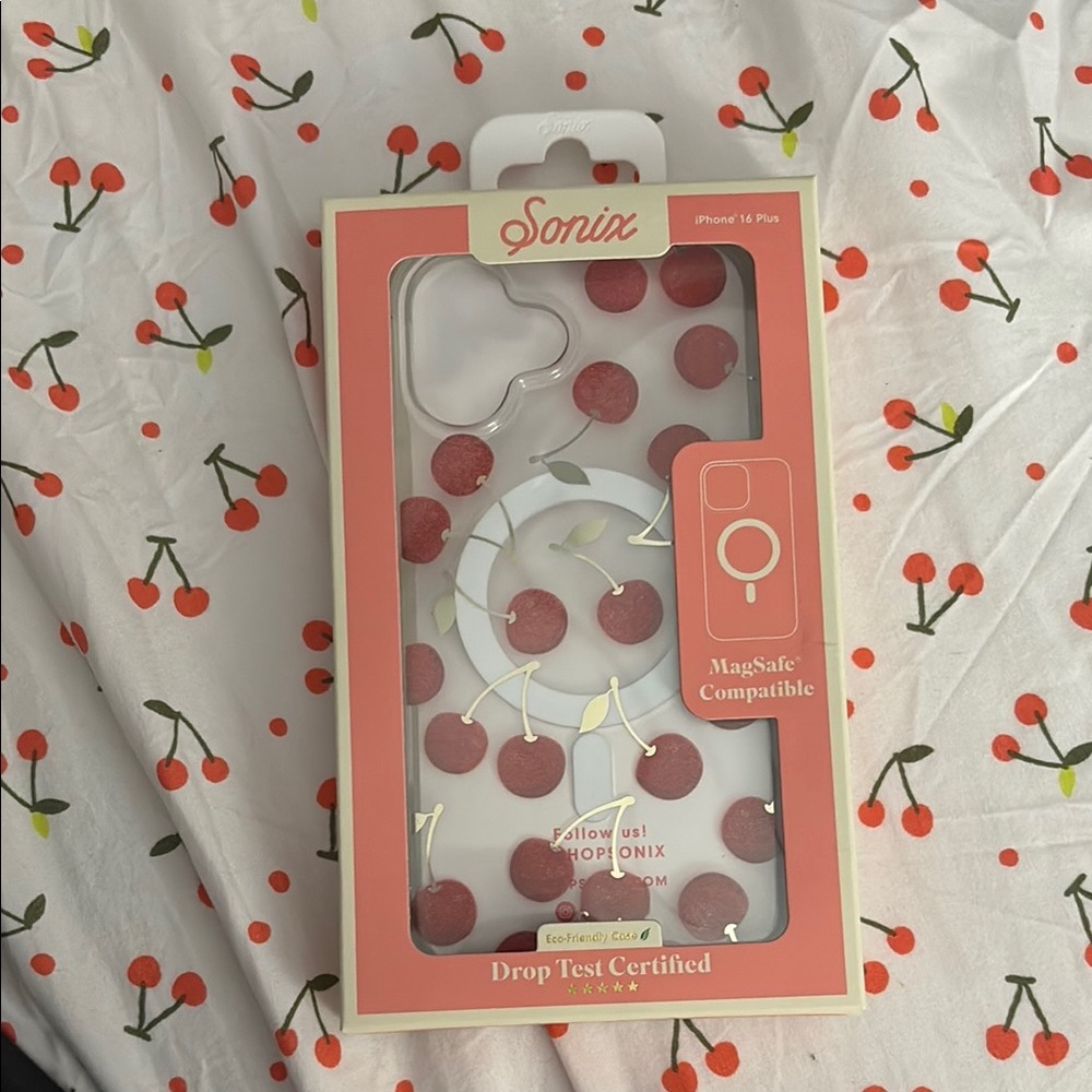 Sonix Red Smartphone Case with Cherry Design